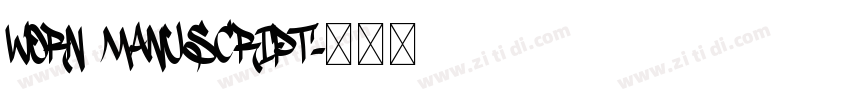 Worn Manuscript字体转换